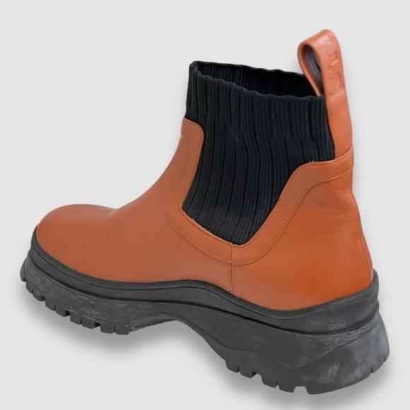 Staud Bow Boot in Tan - Picture 3 of 5